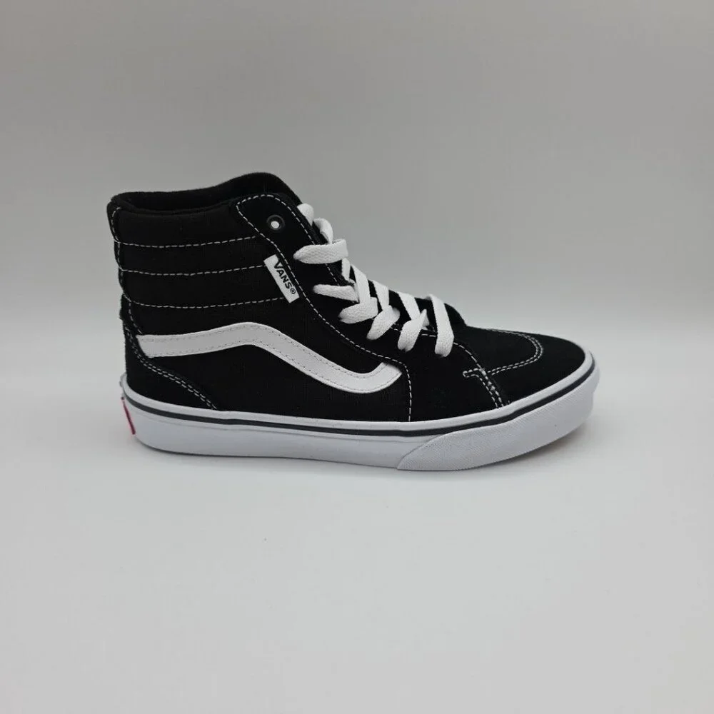 Vans Filmore Hi Youth Size 2Y Black White Skateboarding Shoes VN0A5HZDIJU1 New